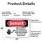 Signmission Electrical Panel Keep Clear Danger Sign, Aluminum, 24in W x 18in L, 2PK OS-2PACK-DS-A-1824-L-1031 - alternate 7